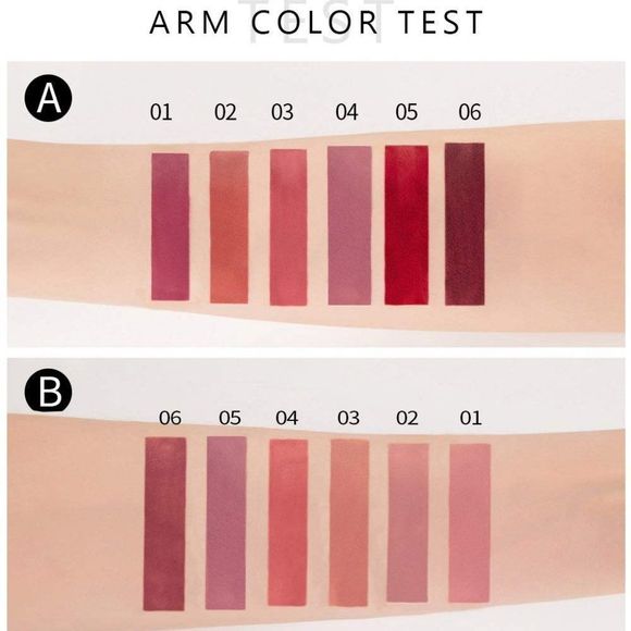 6Pcs Matte Liquid Lipstick Makeup Set, Matte liquid Long-Lasting Wear Non-Stick - Picture 3 of 5